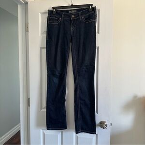 Size 30x34 Silver Suki Straight Denim Jeans